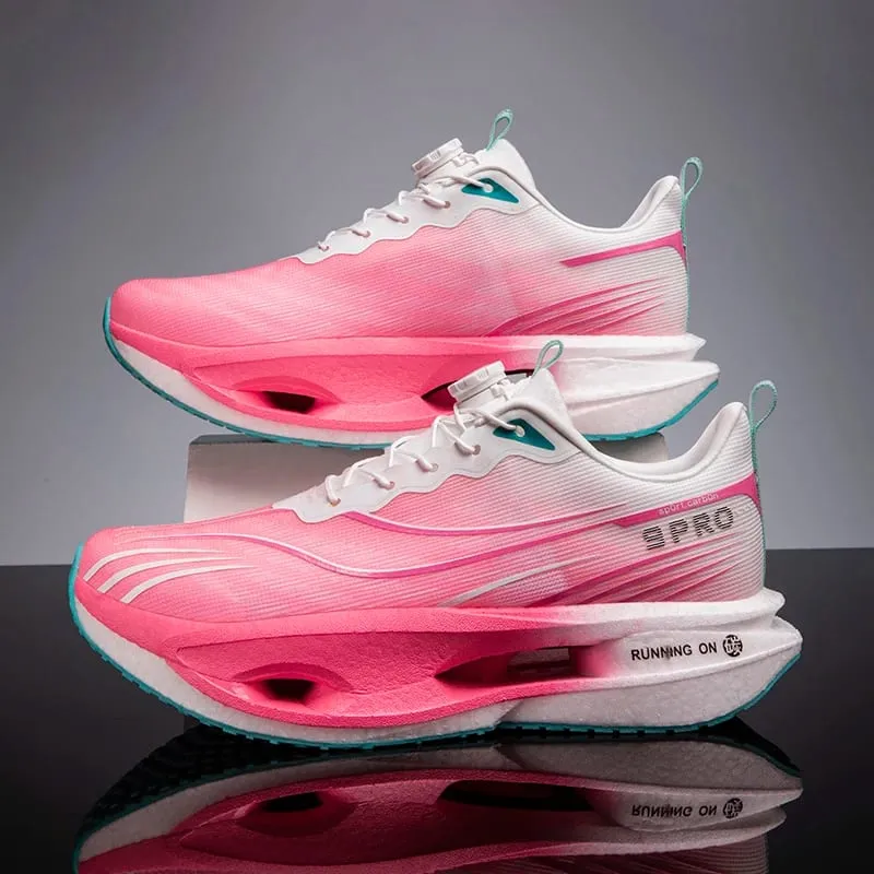 New Running Shoes Carbon Board Marathon Men Sports Breathable Lightweight Women's Comfortable Athletic Nonskid Casual Sneakers