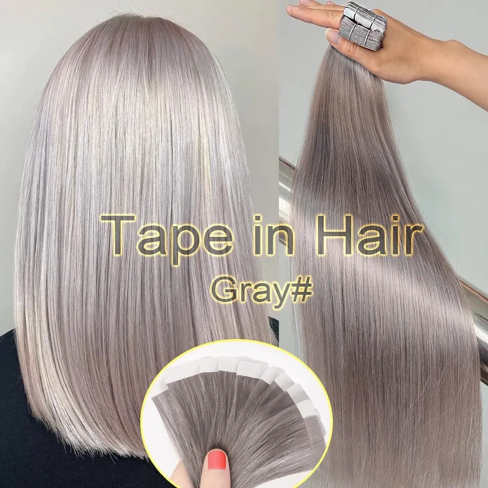 Double Drawn European Wholesale Tape in Extensions Invisible Cuticle Aligned Remy Tape in Hair Extensions 100% Human Hair
