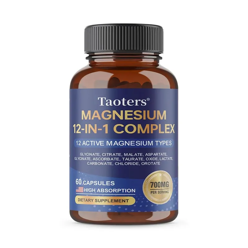 Magnesium 12-IN-1 Complex - Supports Heart and Bone Health Aids Relaxation Improves Muscle Strength and Boosts Immunity