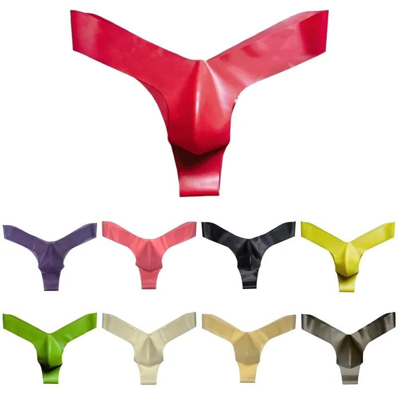 Transparent Latex Thongs For Men Briefs For Men Erotic Underpants Latex Underwear G-Strings Underwear Sexy Lingerie — image 7