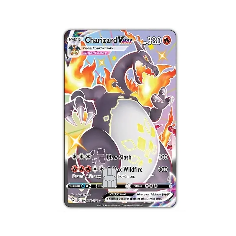 Credit Card Skin Sticker Anti-degaussing Anime Charizard Stickers for VISA JCB MasterCard and Other IC Cards — image 18