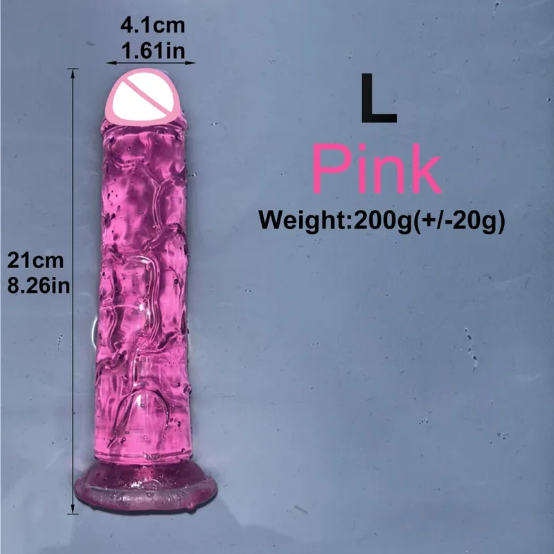 Ucuz 5 Renk Küçük Şeffaf Yapay Penis Vantuz Jöle Dick Kadın Erotik Anal Seks Oyuncakları Yumuşak Klitoris Vajinal Masturbators Penis — image 20