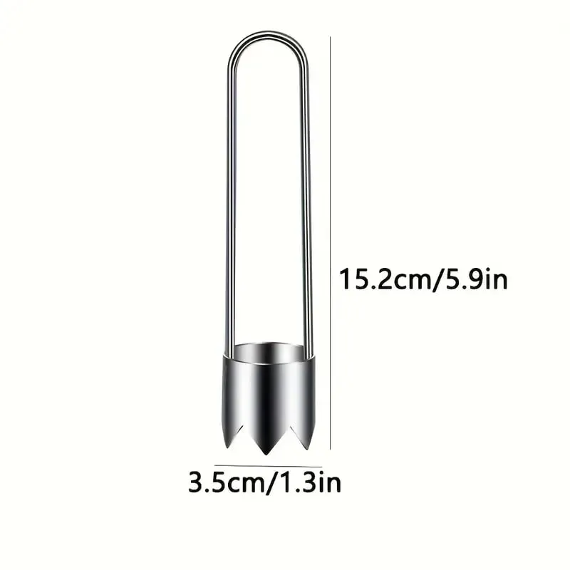 Stainless Steel Fruit Vegetable Corer Efficient Core Remover Tool for Apple Pepper Tomato Cucumber Easy Home Kitchen Gadget — image 7