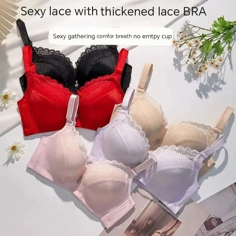 8 CM Extreme Push Up Bra For Flat Chest A Cup Ultra Padded Non Wire Lingerie Creates Cleavage — image 4
