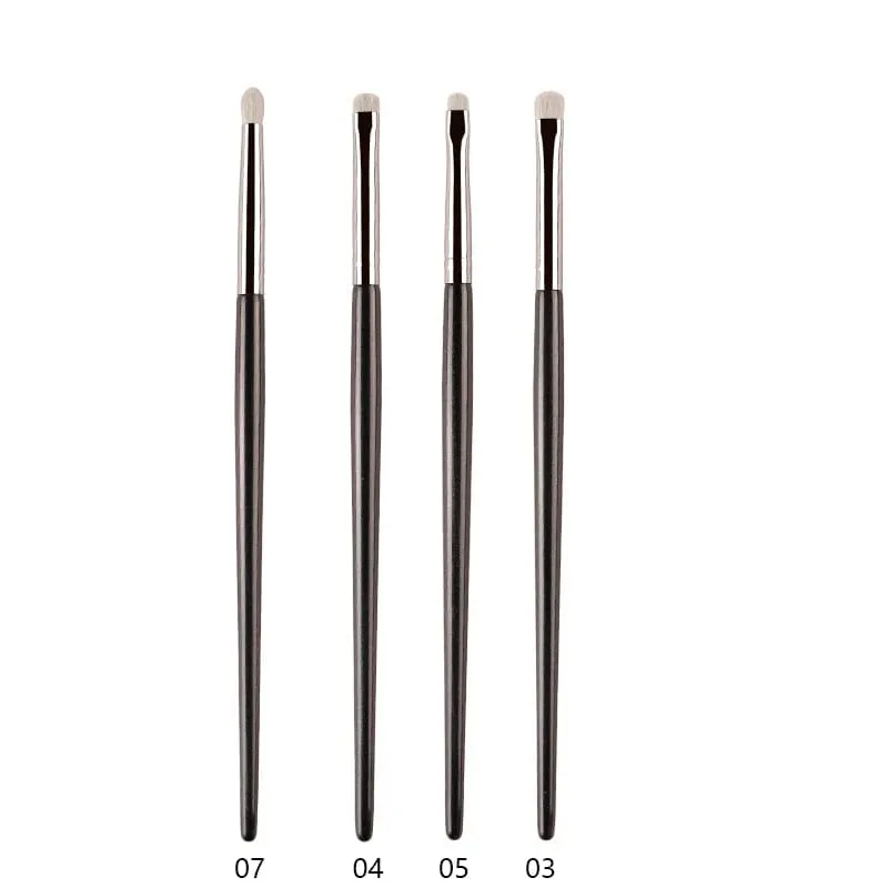 1ks White Pony Hair štětce na make-up na oční stíny Small Smudge Precision Crease Detail Bevel Eye Shadow Make up brush Liner Lip