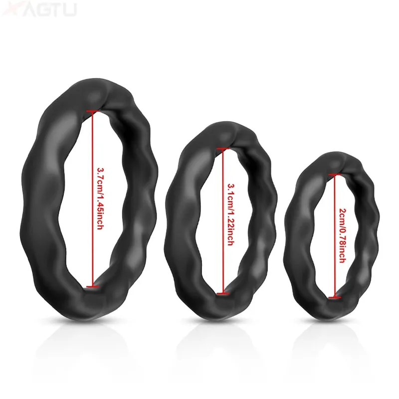 Sex Toys Penis Ring Silicone Cock Rings for Men 3/4/8 Sizes Cockring Cock Sexual Stimulation Couples Sex Toys Stretchy Cock 18+ — image 7