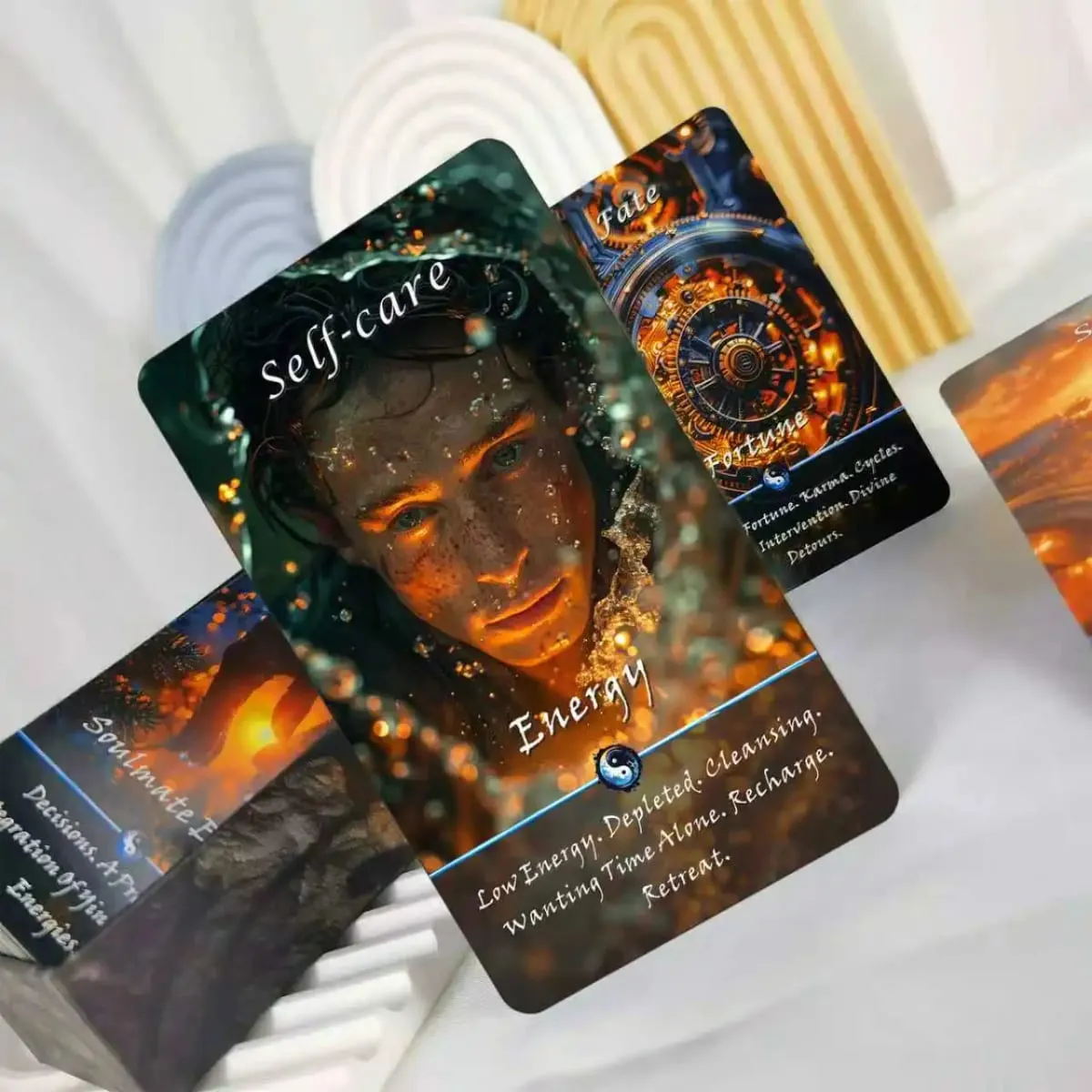 Yin-Yang Divination Cards Karma Connection Divination Deck (68 Cards) Spiritual Guidance Tool for Beginners Healing Emotions — image 4