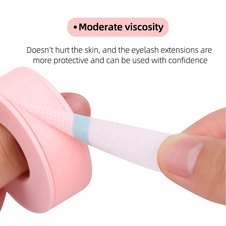 5/10Rolls Silicone Gel Tape for Lash Extensions Non-Woven Breathable Sensitive‑Skin Under‑Eye Patch Lash Tape Makeup Tool Supply