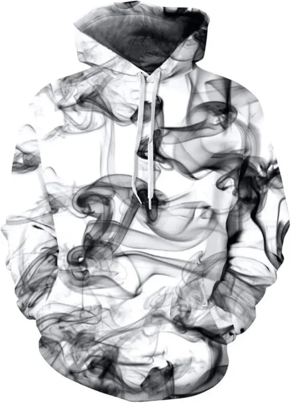 Sweat à capuche graphique pour hommes, sweat à capuche imprimé nouveauté unisexe, sweat-shirt à motif 3D avec poche, sweat à capuche graphique chaud à manches longues Me — image 7