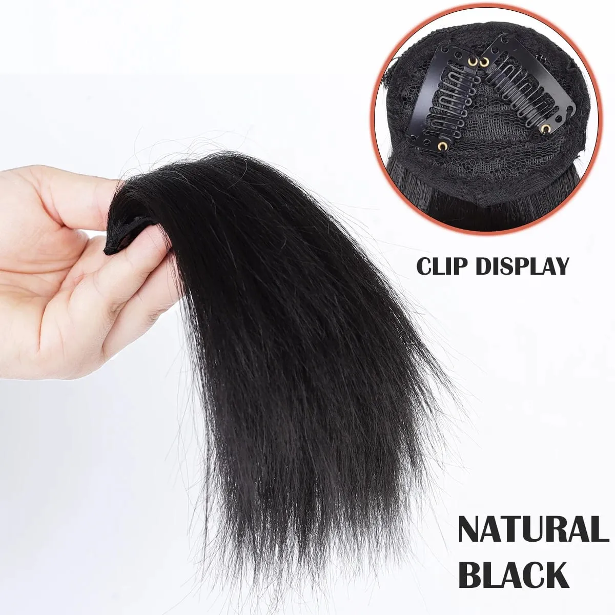 Straight hair synthetic hair pad clip to extend women's natural wigs women's invisible hair clips to add extra volume pieces