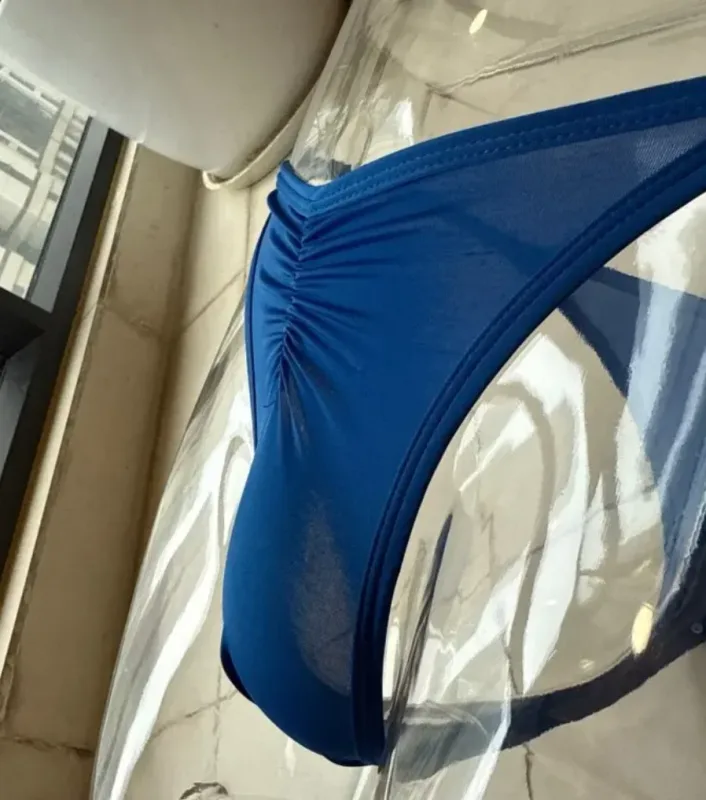 US-Größe Herren Eisseide Tangas Slips Sexy Low-Rise G-String Atmungsaktiv Nahtlos T-Back Sport Fitness Unterwäsche Plus Size