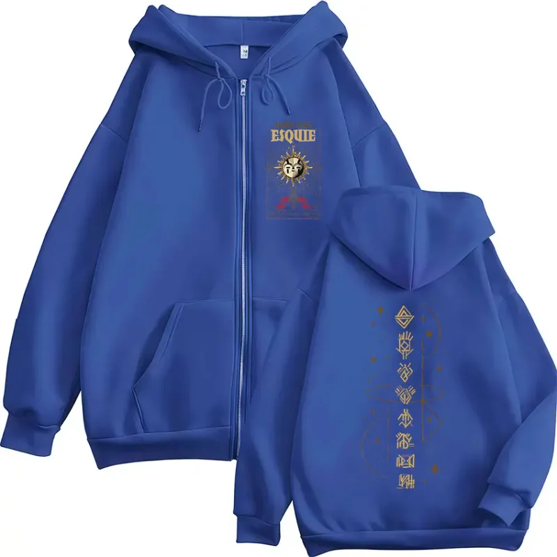 Gamer Esquie Clair Obscur Expedition 33 Zipper Hoodies Men's Women Clothing Zip Up Hooded Sweatshirts Jacket Coat Streetwear
