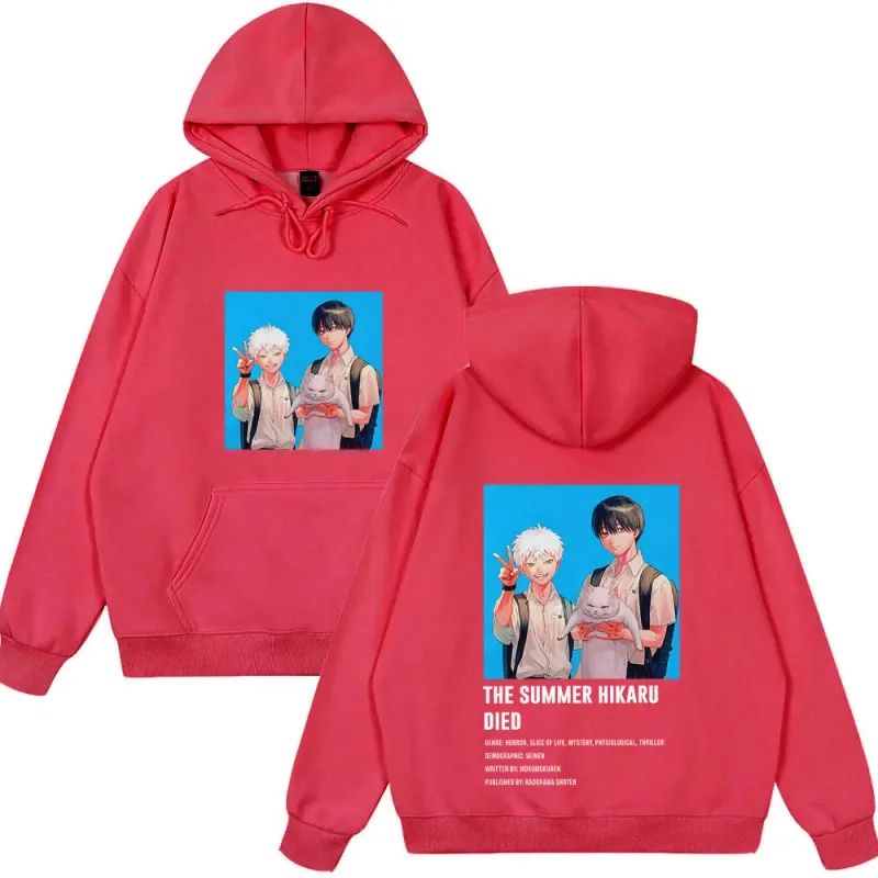 Anime The Summer Hikaru Died Hoodies Hikaru Yoshiki Manga Hoodies Men Women Casual Clothing Cozy Long Sleeve Funny Streetwears — image 11