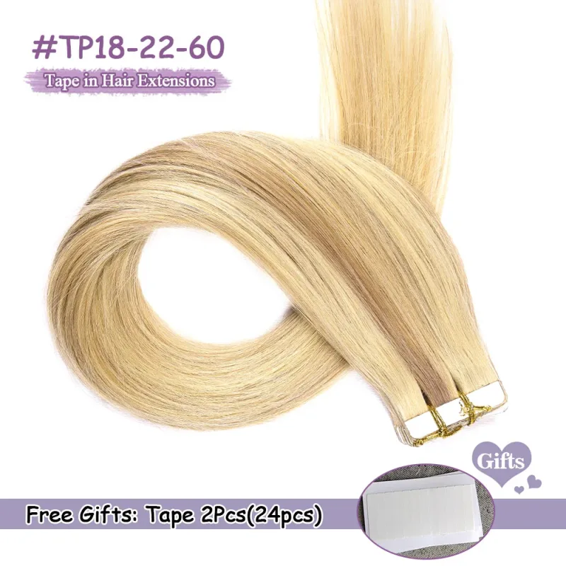 Bande sans couture dans les Extensions de cheveux humains Remy bande dans les Extensions de cheveux humains Extensions de cheveux naturels invisibles pour les femmes 50g/100g — image 12