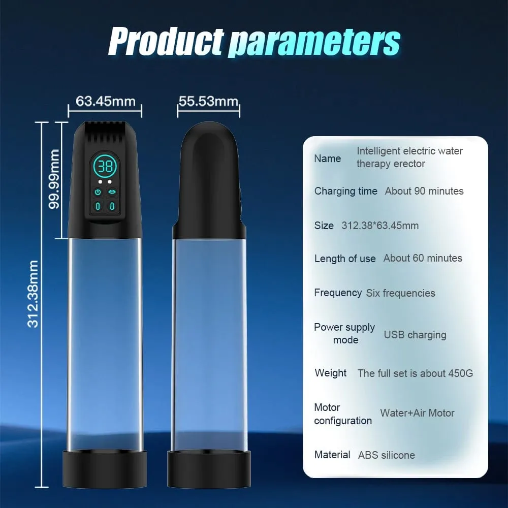 IPX7 Electric Penis Pump for Vacuum Pump Enlargement Extend Pump Waterproof 6 Suction Extender Enhancer Sex Toys for Men — image 5
