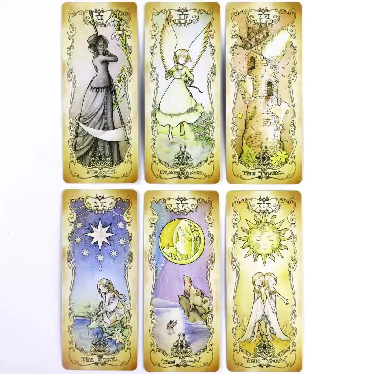 Low Scare Tarot Cards 78PCS Anime Fairy Tale Deck Kawaii Cute Oracle Divination Beginner Friendly Witchcraft Spirit Board Game — image 6