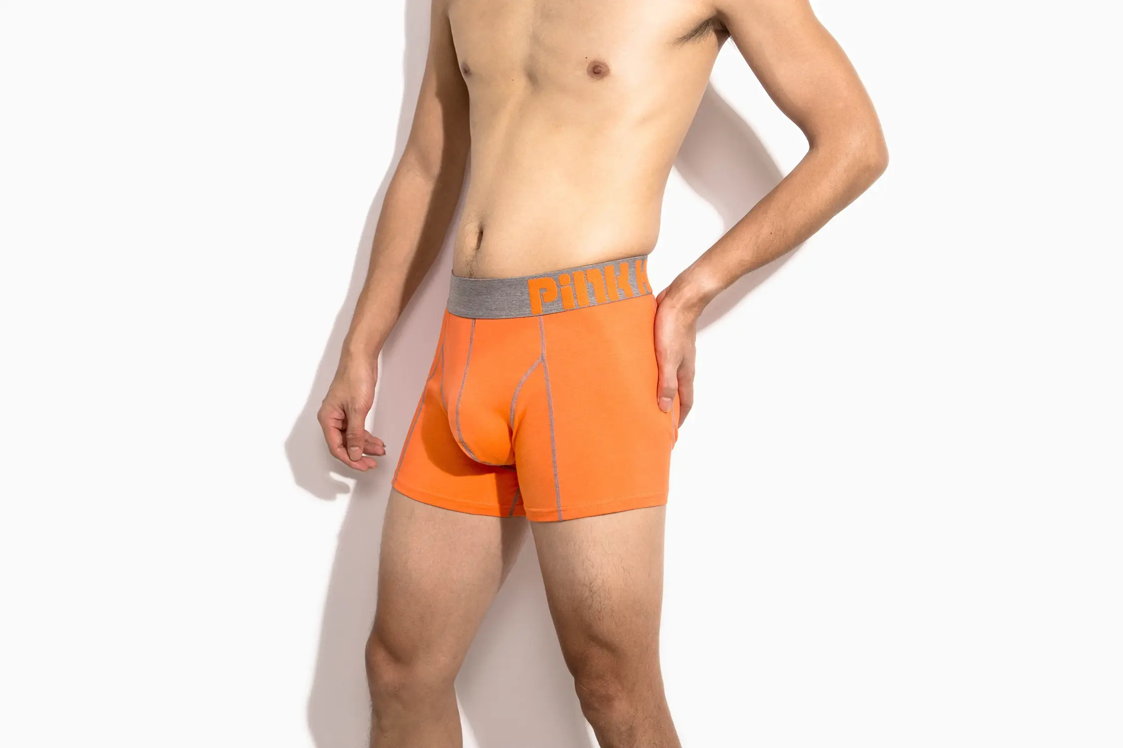 4-PACK PINKHERO Modekalsonger för män, Snygga bekväma och mjuka Slip Homme， Fina bomullsunderkläder Boxerbyxor, Herrtrosor