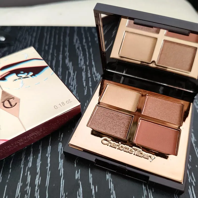 Charlotte Tilbury Brand Makeup 4 Kulay Eye Shadow Disc 5.2g Pillow Talk Kalikasan Madaling Kulay Foundation Eyeshadow Cosmetics — image 10