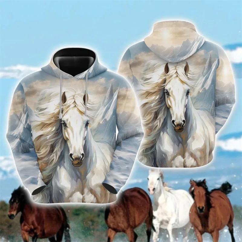 Animal Horse 3D Print Hoodies Autumn Men Women Casual Fashion Oversized Sweatshirts Hoodie Male Pullovers Tracksuit Man Clothing — image 21