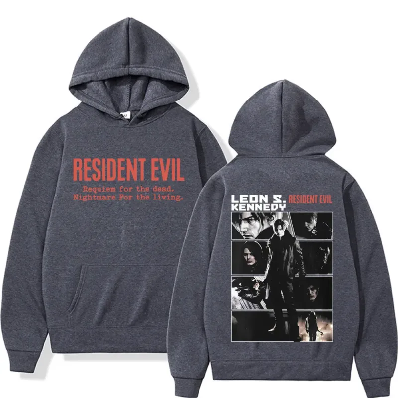 Limited Leon Kennedy Sweatshirts Resident Evil Requiemm Hoodie Pullovers Men Women Fashion Casual Fleece Cozy Hoodies Streetwear — image 5