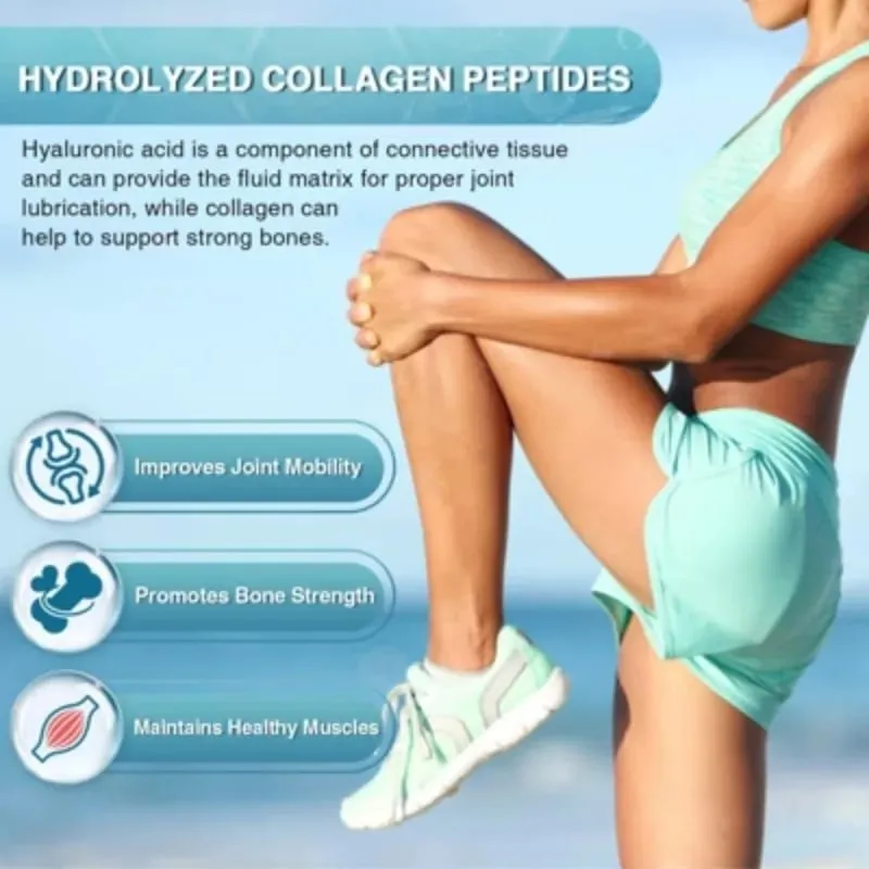 Marine Collagen Peptides Powder - Type I III Collagen with Probiotics Vitamin C & Hyaluronic- Unflavored - 12.35oz/35 Servings — image 6