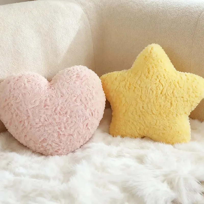 Colorful Sky Pillow Stuffed Moon Star Heart Plush Cushion Sofa Chair Back Support Plushie Decoration Gift — image 8