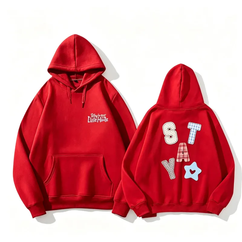 Hoodies STAY In Our Little House Zipper Hoodie Kpop Fashion Star Same Letter Print Sweatshirt High Quality Cotton Thick T Shirt — image 7