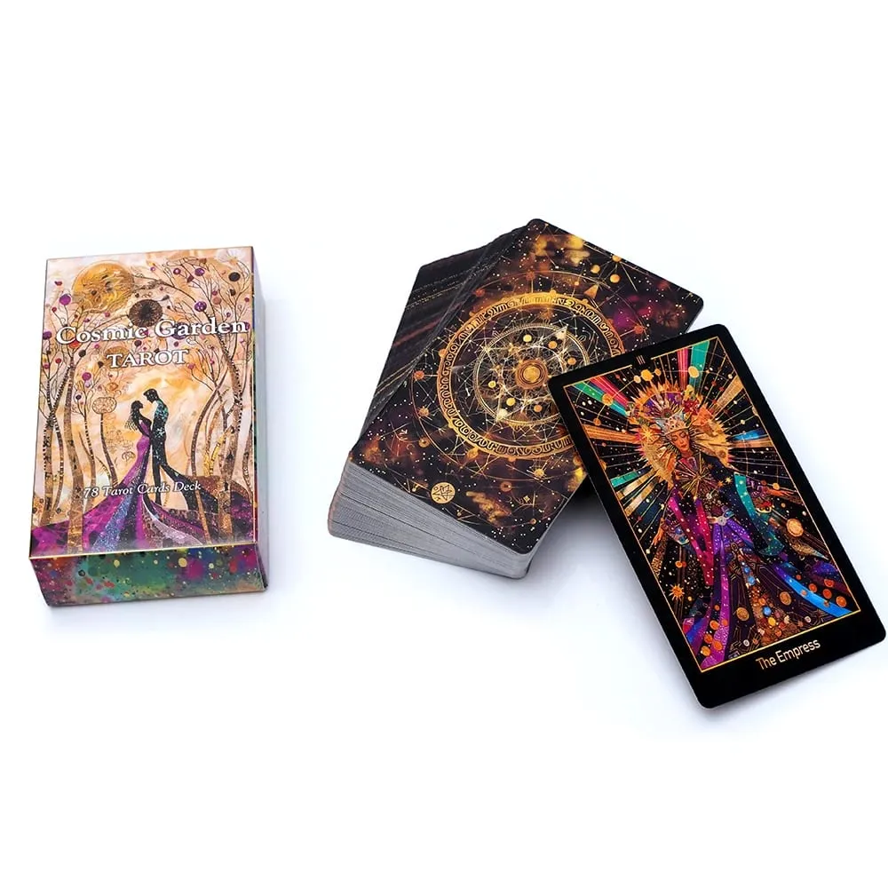 Cosmic Garden Tarot Cards Tarot Deck Fortune Telling Game Card Divination Fate Party Oracle CardBoard Game Family Party Game — image 1