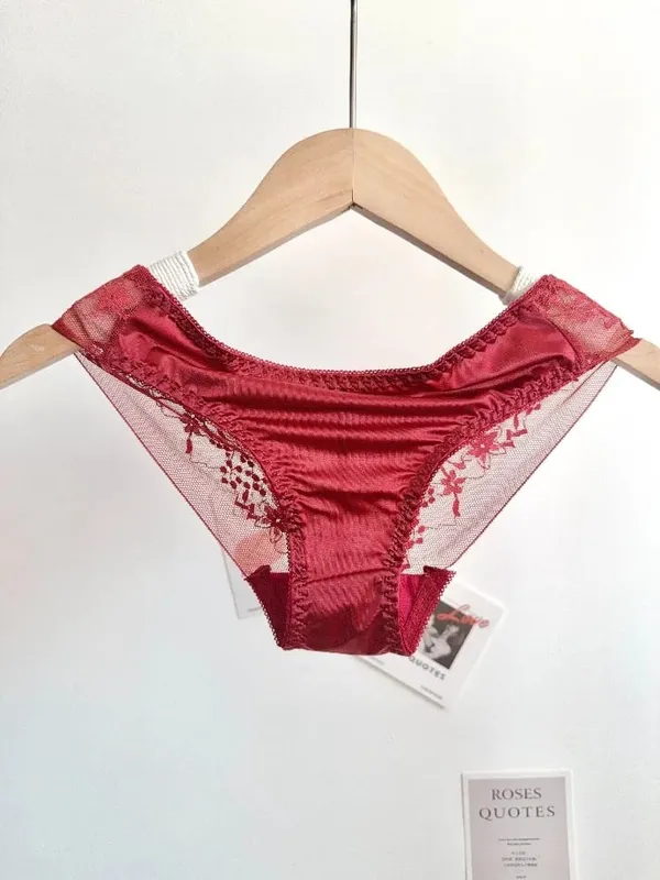 Women Red Sexy Lace Bra Set Push Up Soft Underwire Thin Lingerie Comfortable Support for Small Bust Female Underwear Suit S-XL — image 6