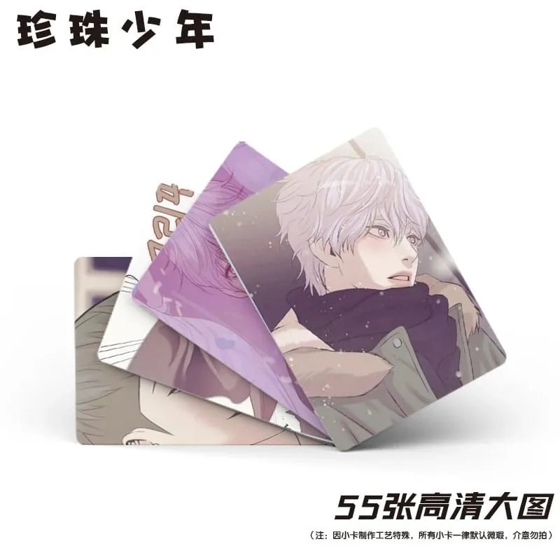 Pearl Boy Photo Card Boxed55Zhang 57x86mm Korean slow-speed peripheral laserLOMOCard Anime Postcard — image 3