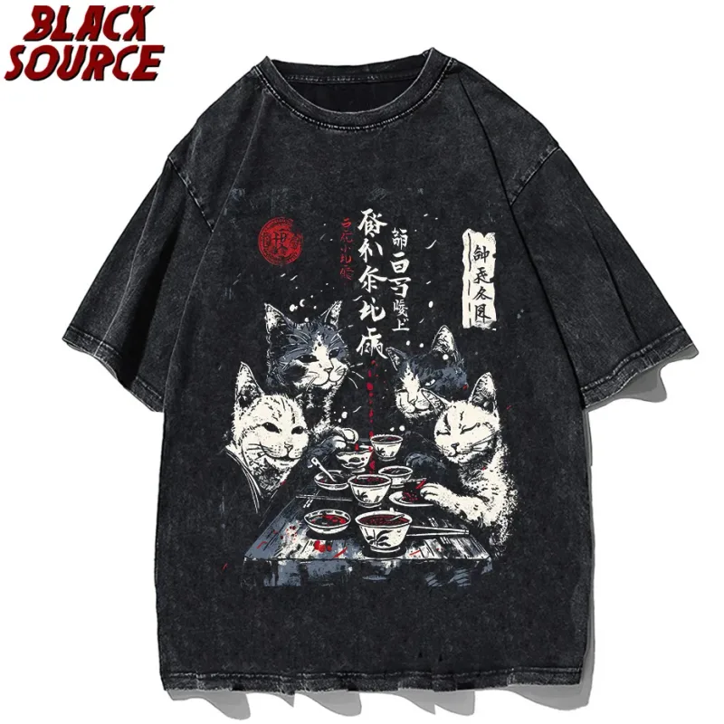 hd0121 Hip Hop Men's Fashion Washed Hoodie, Streetwear Graphic Print Harajuku Pullover Sweatshirt, Casual Loose Fit Y2K — image 4