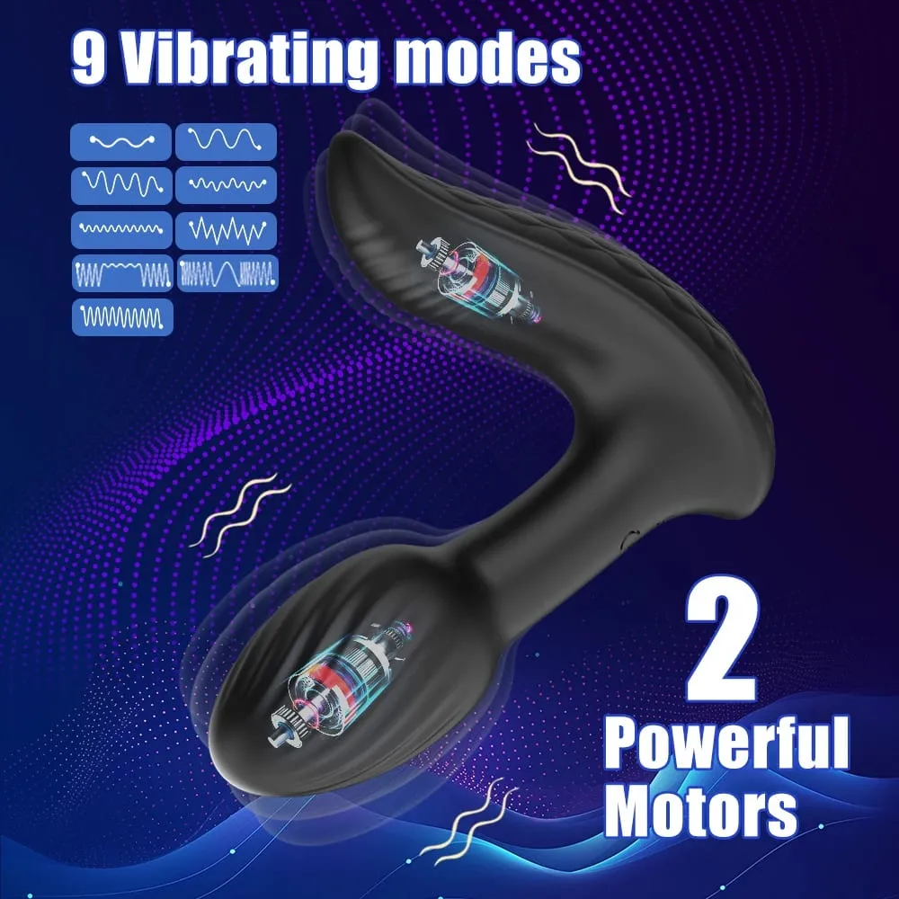 Wireless Remote 9 Modes Anal Plug Vibrator 360 Rotation Wearable Vibrating Butt Plugs Prostate Massage Adult Sex Toys For Women — image 4