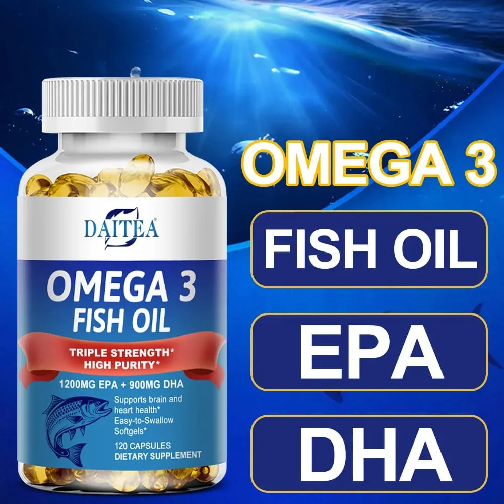 Omega 3 Fish Oil - for Nervous System Skin and Hair Health Antioxidants - Easy To Swallow — image 3