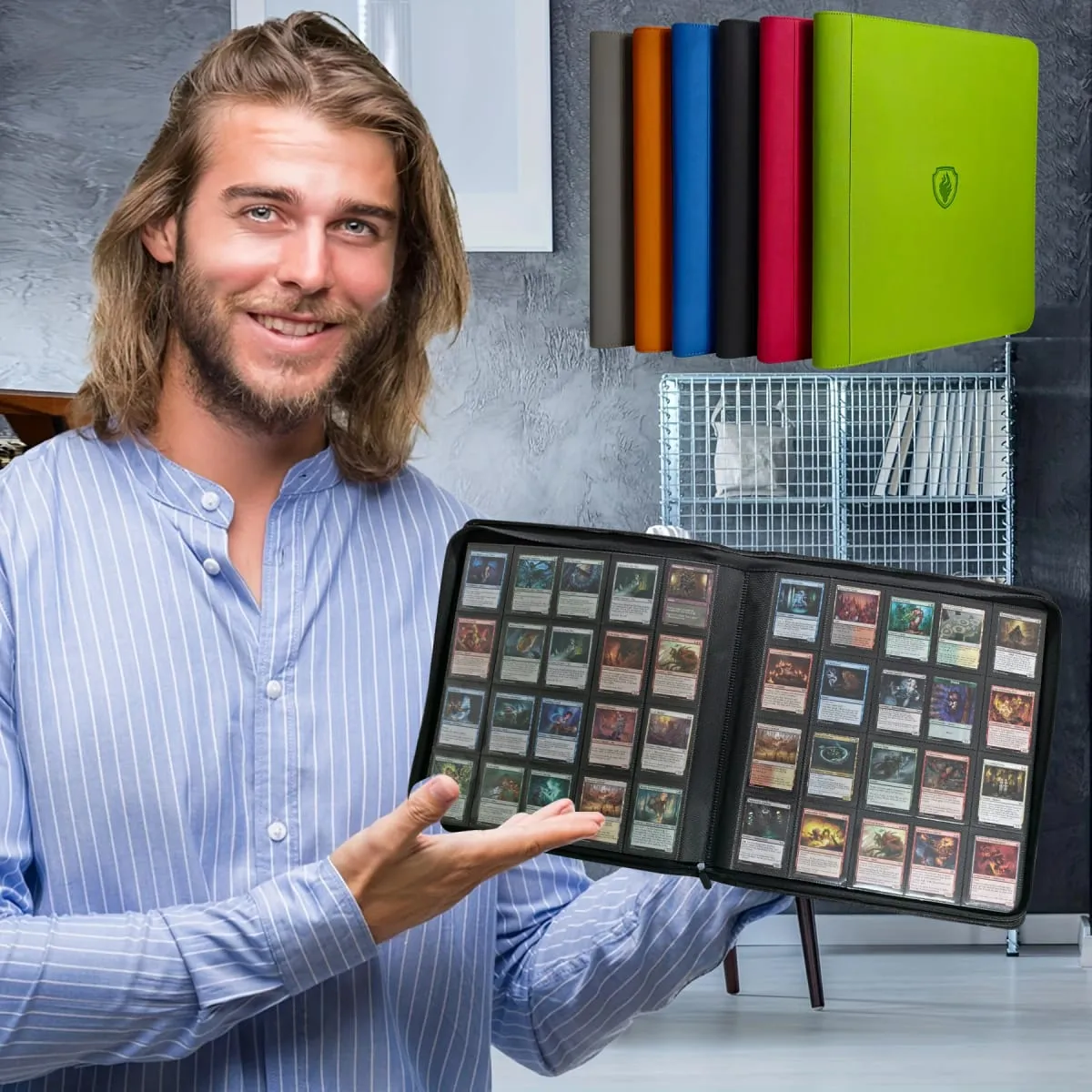1280+ Cards 20 Pocket Card Binder Collector Card Album - Pages Compatible for Game Cards Sports Cards and Other Cards — image 5