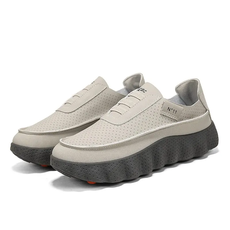 Outdoor Walking Jogging Footwear Sneakers New Casual Shoes Autumn Men Chunky Platform Non Slip Male Breathable Running Shoes — image 9