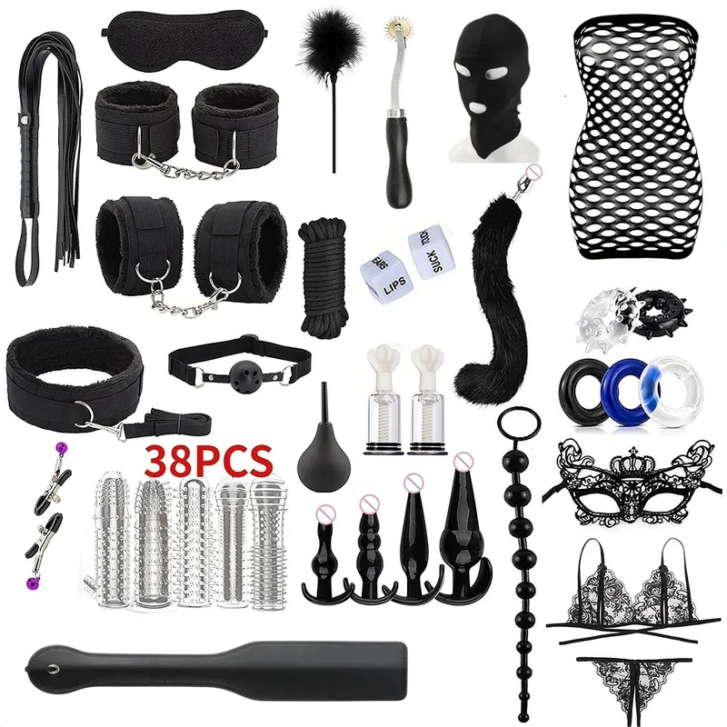 Sex toys for women BDSM sexual couples kit erotic accessories handcuffs for session Anal plug sex game Adult Sexy Toys sexyshop — image 9