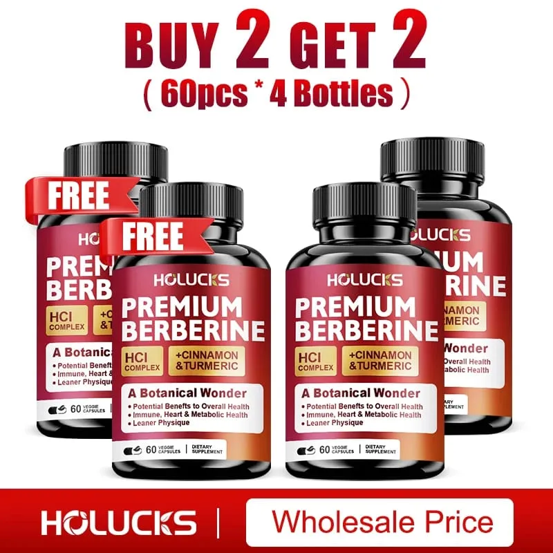 Berberine Supplements with Cinnamon & Turmeric Support Metabolic Health Immune Balance & Wellness for Daily Life
