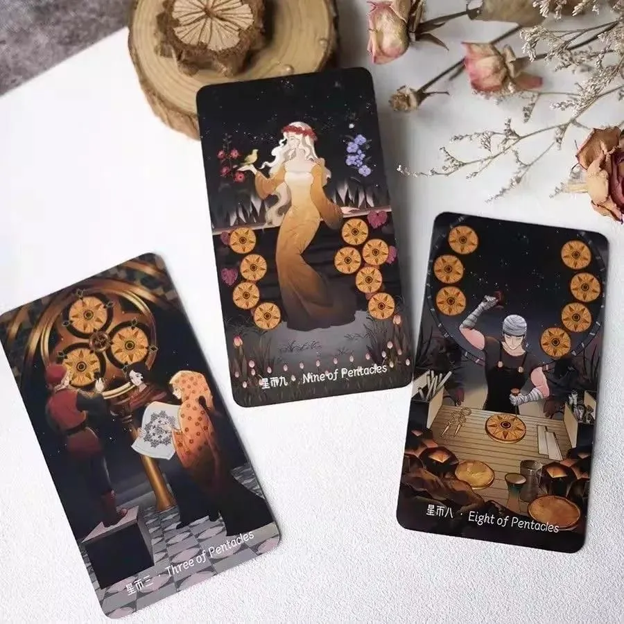 Stars Lighting Tarot Card Game - Night Sky Theme Fated Beauty Tabletop Game for Nighttime Play — image 3