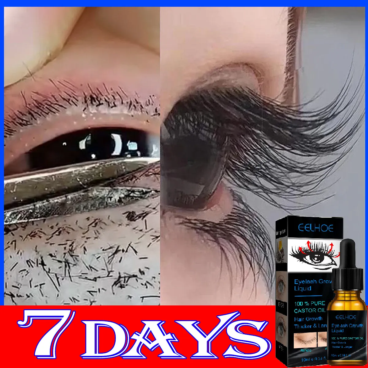 7Days Eyelash Fast Grow Serum Lengthen Thicken Natural Curl Enlargement Voluminous Eyelash Growth Natural Eyelashes Growth Serum — image 2