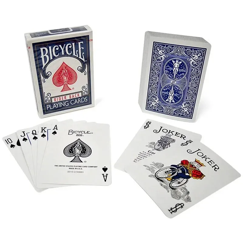 International Version Bicycle Rider Back Playing Cards Blue/Red Regular Standard Deck Card Games Card Magic Trick Magicians Prop — image 3