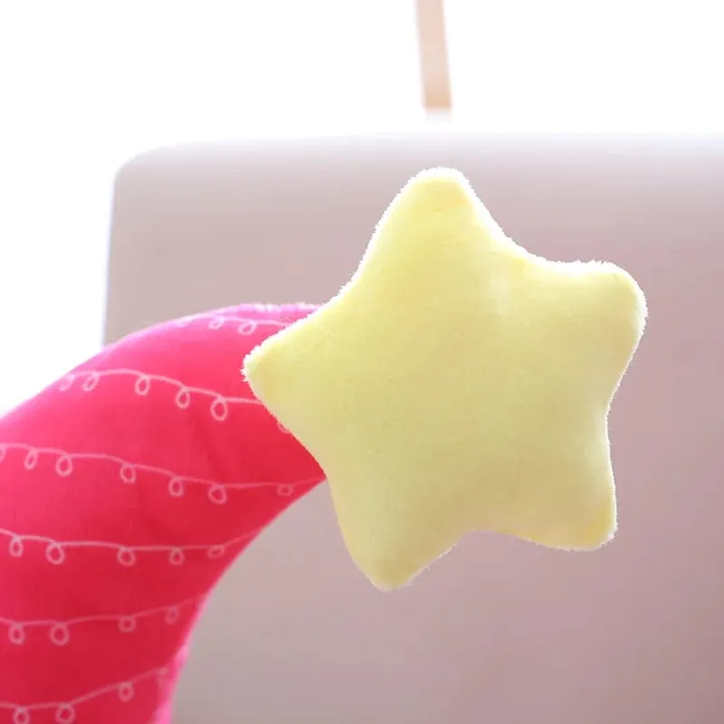Fantastische Star Cloud Moon Rainbow Pluche Kussen Gevuld Sky Natuurlijk Kussen Geel Roze Blauw Verlegen Emotie Plushie Decoratie Cadeau — image 8