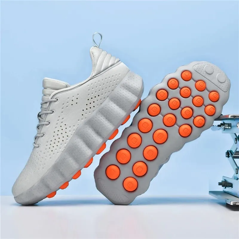ClaWave Men Women Running Shoes Massage Particles Supercritical Cushioning Breathable Knit Sports Sneakers Non-slip Walking Shoe — image 2