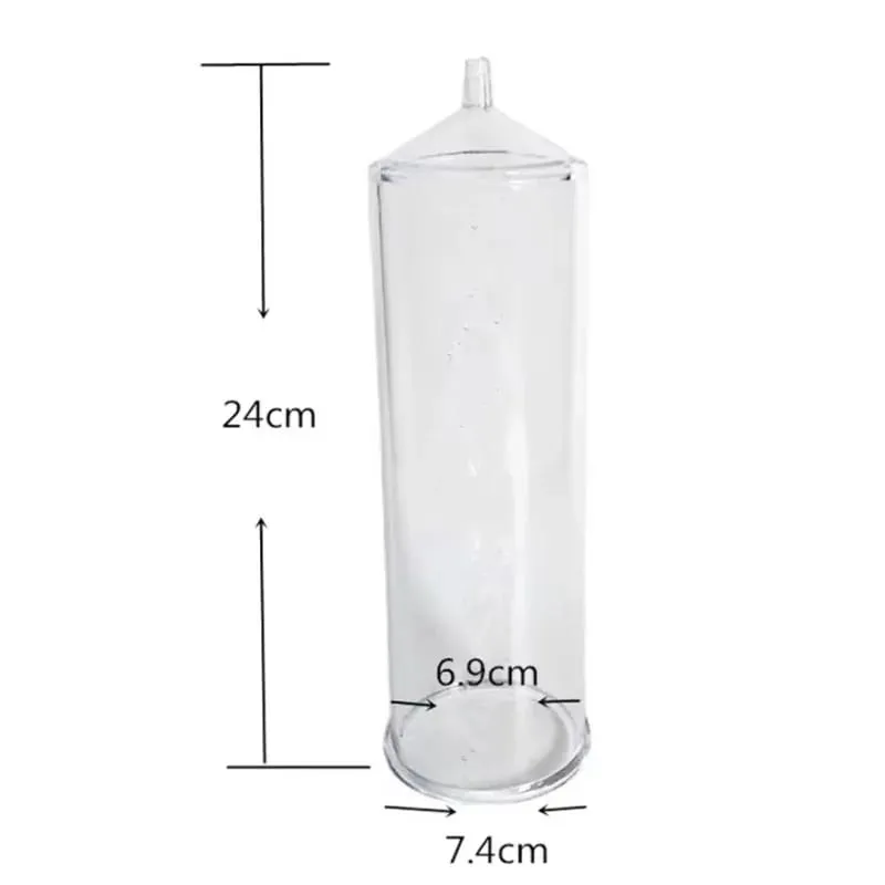 Sleeve Cylinder Flask Part Accessories for Penis Pump Replacement for Dick Extender Stretcher Vacuum Pumps Adult Sex Toys Men — image 7