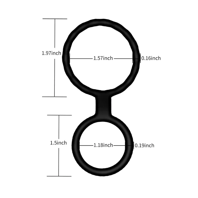 Male Penis Ring Silicone Cock Ring Lock Delay Ejaculation Thick Cockring Ball Stretcher nillo pene Sex Toys For Men penisring — image 1