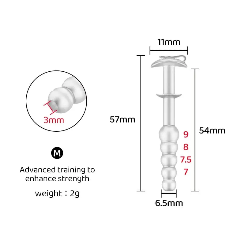 Parachute-style Beaded Easy-to-clean Hollow Rod With Anti-slip Guide for Male Urethral Dilation Alternative Adult Sex Toys — image 8