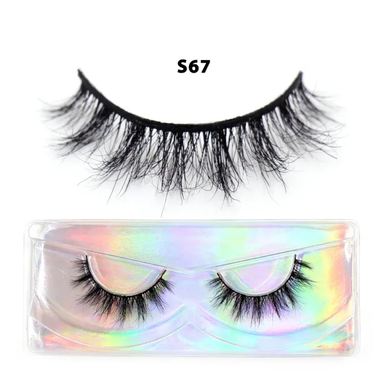 Short Natural 3D Mink Lashes Fluffy Wispy Fake Eyelashes Crisscross False Lashes Eyelash Extension Makeup — image 36