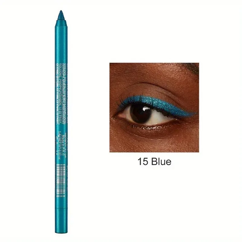 Matita per eyeliner perlescente a 17 colori, colorata, impermeabile, a lunga durata, opaca, liscia, facile da indossare, ombretto, penna per eyeliner, trucco per gli occhi — image 17