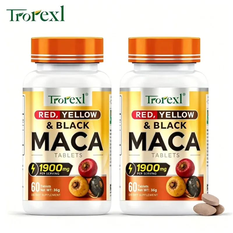 Male Performance Supplements – Support Resilience Physical Confidence & Endurance with Tri-Color Root Blend