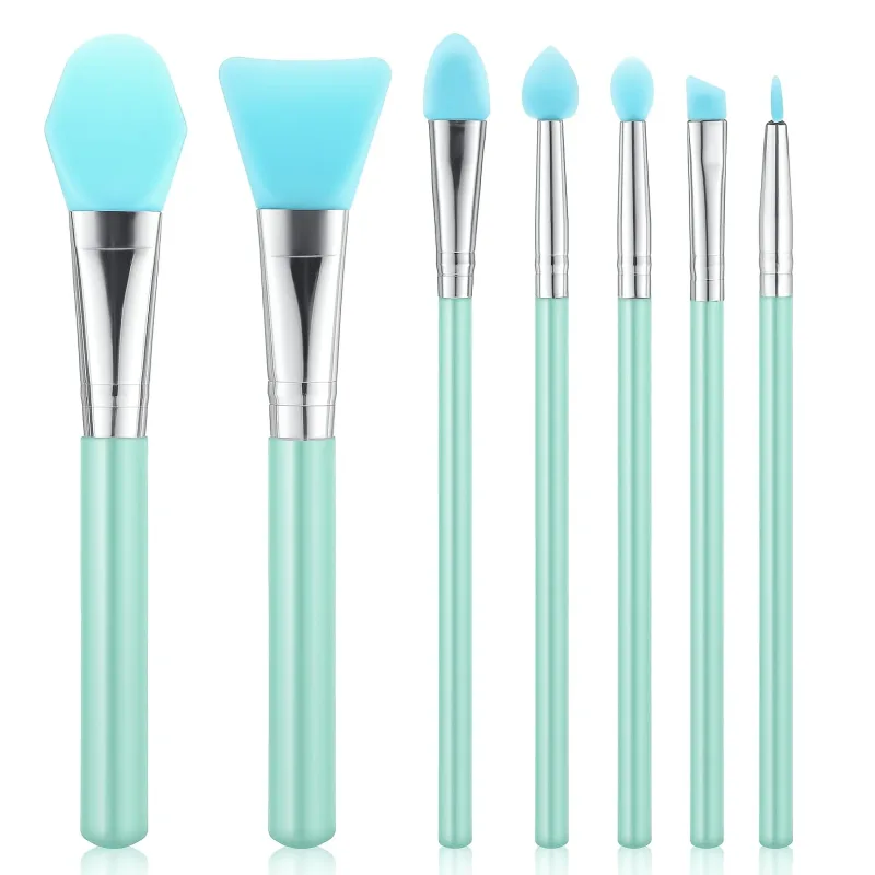 7Pcs Silicone Makeup Brush Set Multi-functional Silicone Face Mask Applicator Brush Facial Mask Mud Mixing Brushes Beauty Tool