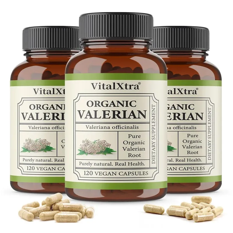 Premium Valerian Root Capsules 450mg Natural Sleep & Relaxation Support Relieves Stress Vegan Non-GMO for Men & Women — image 9